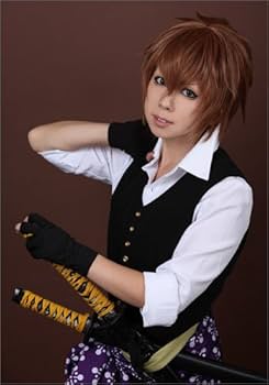 薄桜鬼　藤堂平助　オーダー　ウィッグ　コスプレ 薄桜鬼 藤堂 平助 風 ウィッグ 和装 薄桜鬼 風 ウィッグ